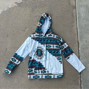 Aztec Print Hoodie